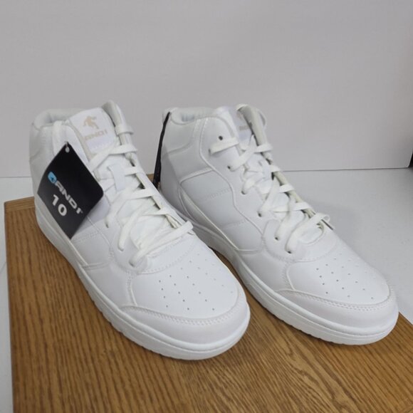 AND1 Ignite Mid Shoes Mens Size 10 White Basketball Comfort Padded Insole New - Picture 1 of 10